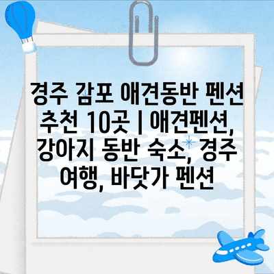 경주 감포 애견동반 펜션 추천 10곳 | 애견펜션, 강아지 동반 숙소, 경주 여행, 바닷가 펜션