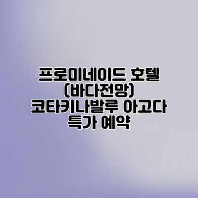 프로미네이드 호텔 (바다전망) 코타키나발루 아고다 특가 예약 프로미네이드 호텔 (바다전망) 코타키나발루 아고다 특가 예약