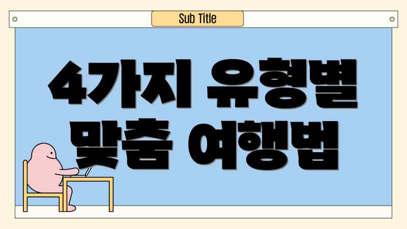 4가지 유형별 맞춤 여행법