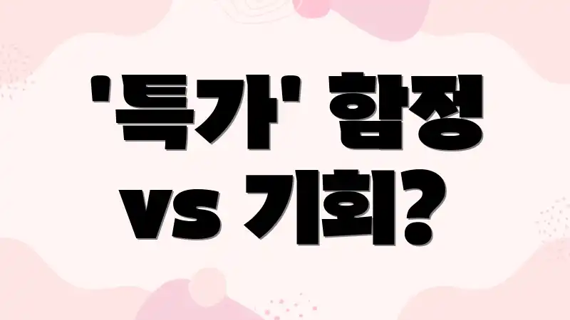 '특가' 함정 vs 기회?