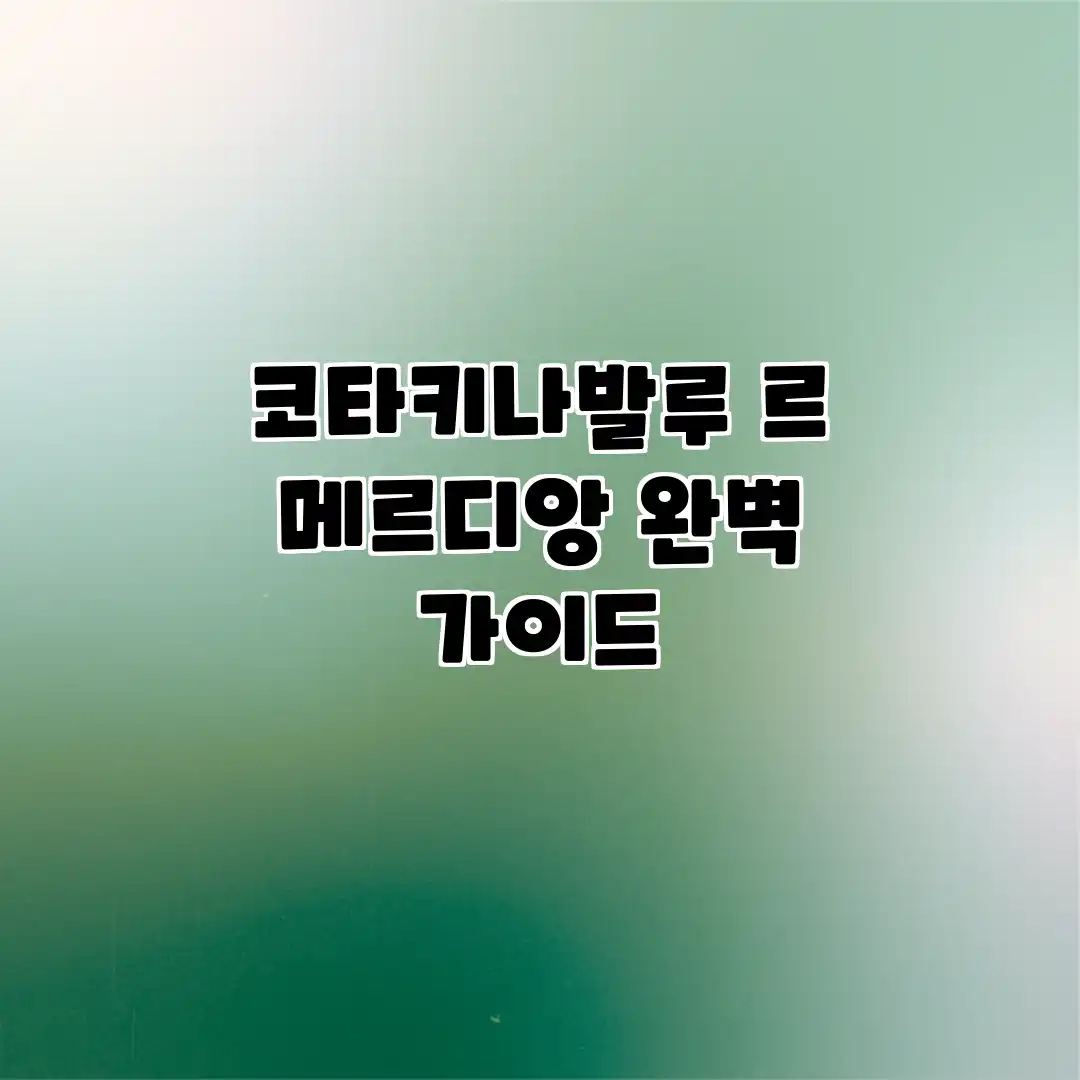 코타키나발루 르 메르디앙 완벽 가이드 코타키나발루 르 메르디앙 완벽 가이드